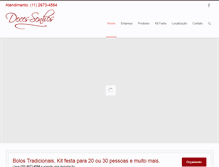 Tablet Screenshot of docesonhos.com.br